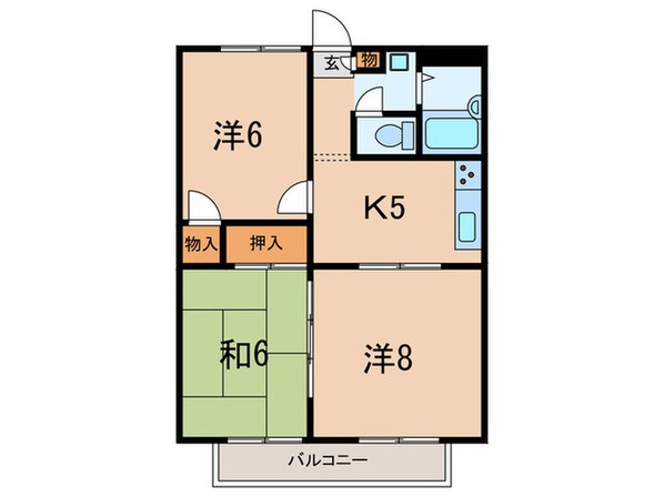 サンワード・別府の物件間取画像